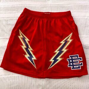 Certified authentic Eric Emanuel Red Lightning Shorts